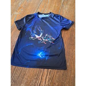 Boys Kids Youth Medium A Unique Creation Sonic the Hedgehog Short Sleeve Tshirt
